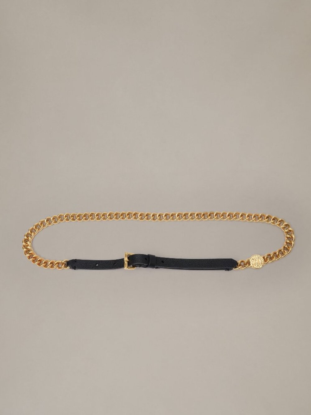 J McLaughlin Nelly Chain Belt - Black/Gold NEW